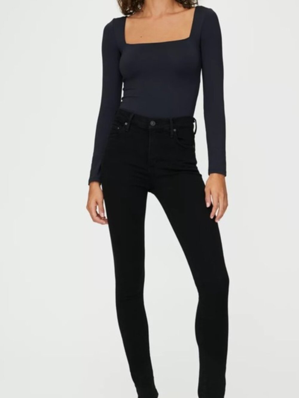 Citizens of Humanity | 'Rocket' High-Rise Skinny Jeans | Black | Size: 27  - Picture 2 of 11